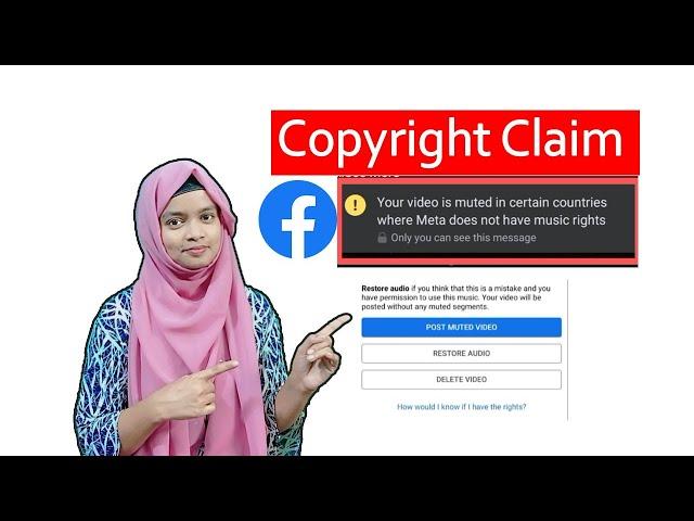 Your video is muted in certain countries | Facebook Copyright claim problem Solve