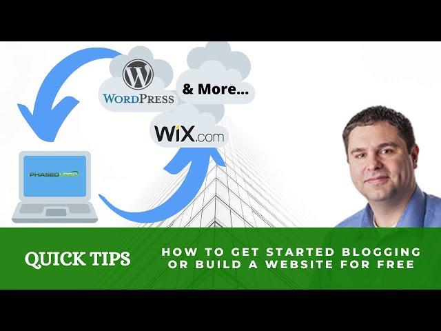 How To get started blogging or build a website for free