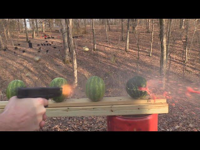 Glock 18 vs Watermelons