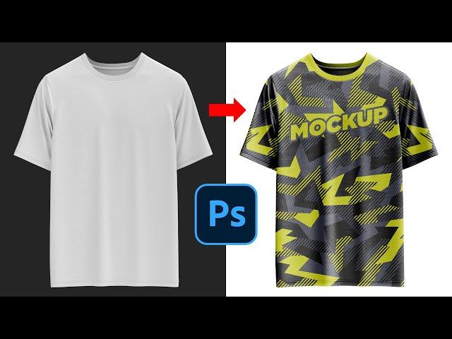 Master Tutorial, How to make t-shirt mockup template (Full Course)