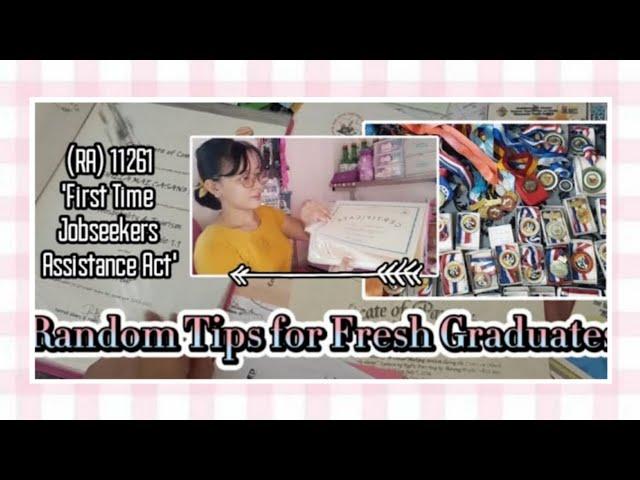 Random Tips for Fresh Graduates || Shem Parco