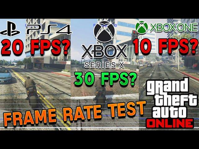 GTA 5 Online Frame Rate Test! | Xbox Series X VS PS4 (Pro) VS Xbox One