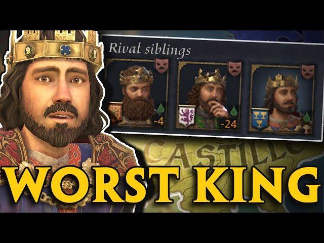 Can I SURVIVE as the WORST KING Crusader Kings 3?
