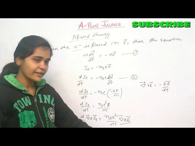 PIPARD THEORY SOLID PHYSICS B.SC FINAL YEAR SUPERCONDUCTIVITY