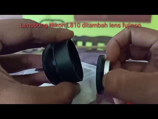 Lensbong L810 for smartphone di tambah lens fujinon