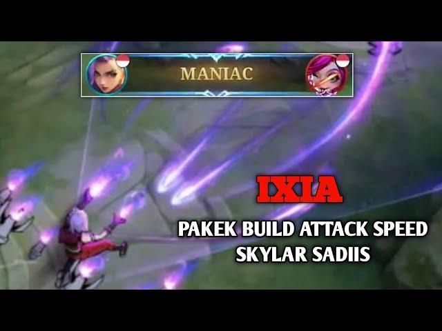 IXIA MIDLANE IS REEL !! MANIAC DENGAN BUILD INI #mobilelegends #ixia