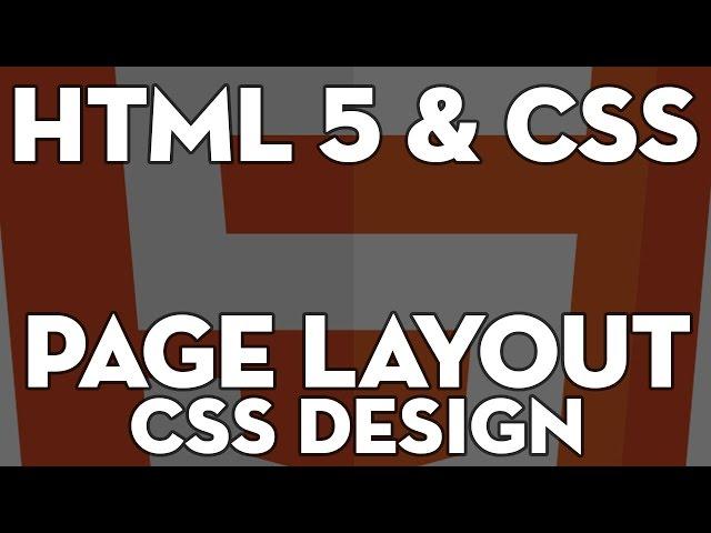 HTML5 & CSS Web Design - 107 - HTML5 Page Layout