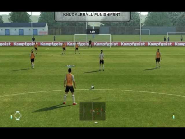 PES 2013 - Free kick tutorial with knuckleball ( PC/PS3/Xbox 360 )