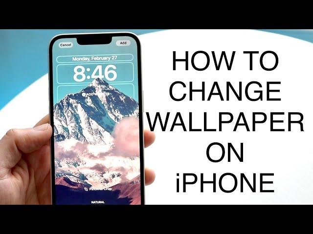 How To Change Wallpaper On iPhone! (2023)