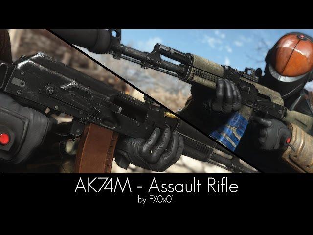 AK74M  Assault Rifle  - Fallout 4 - Mod Spotlight