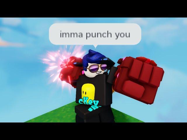 This Warfist Glove is INSANE.. in Roblox Bedwars!