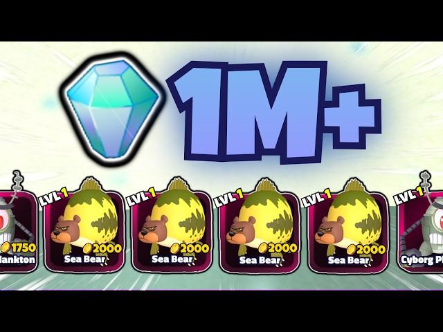 I Spent 1M+ GEMS And GOT ??? SECRET UNITS! (SpongeBob Tower Defense)