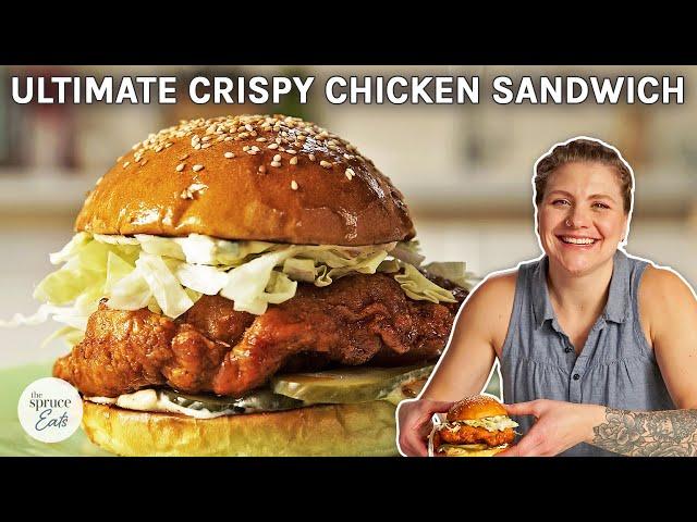 Ultimate Crispy Chicken Sandwich Recipe  The Spruce Eats #ChickenSandwich