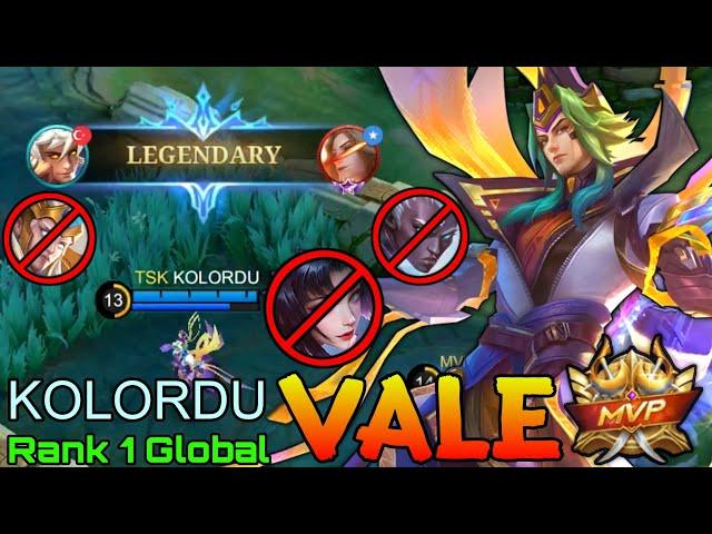 Legendary Vale Perfect Gameplay - Top 1 Global Vale by KOLORDU - Mobile Legends