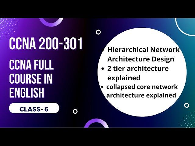 CCNA Full Course in 2022 | CCNA 200-301 Full course in 2022 - Class 6