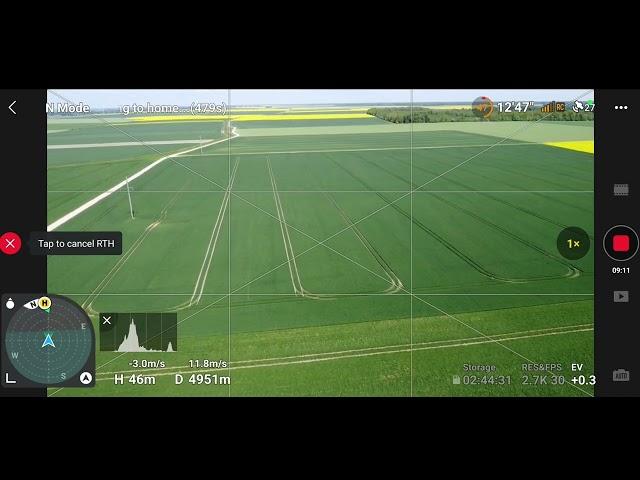 DJI Mini 2 SE Max distance flight test. 5000 m.