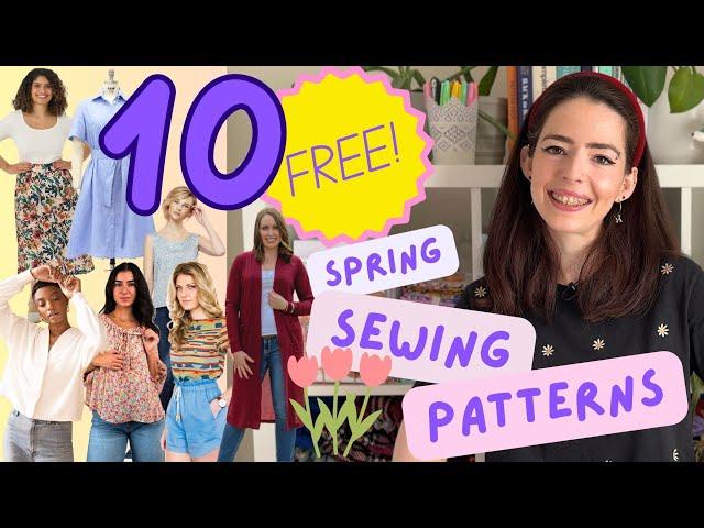 10 FREE Sewing Patterns for the Perfect Spring Wardrobe!  | Joanna Florence Makes