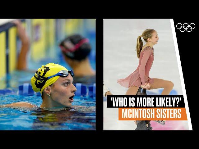 Two sisters - one figure skater, one swimmer... | Who is more likely?