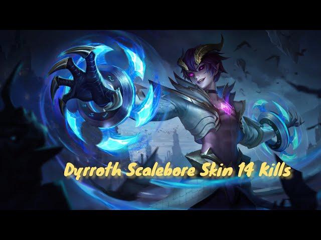 Scalebore Dyrroth Skin Victory 14 Kills 1 Death 10 Assists