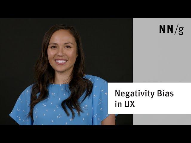 The Negativity Bias in a User's Experience