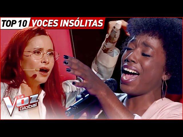 The most UNEXPECTED and UNUSUAL voices of The Voice