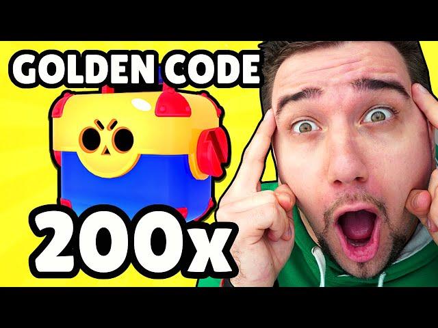 200x MEGA BOX OPENING!  GOLDEN CODE! ⭐ | Brawl Stars