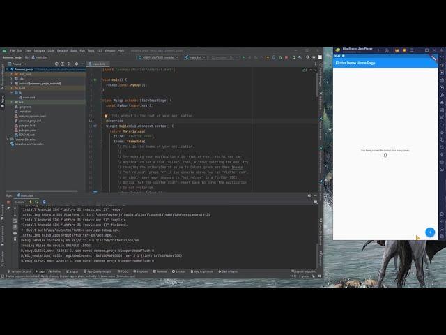 Flutter Kurulumu - Android Studio Flutter Kurulumu - Flutter BlueStacks Emulator Build