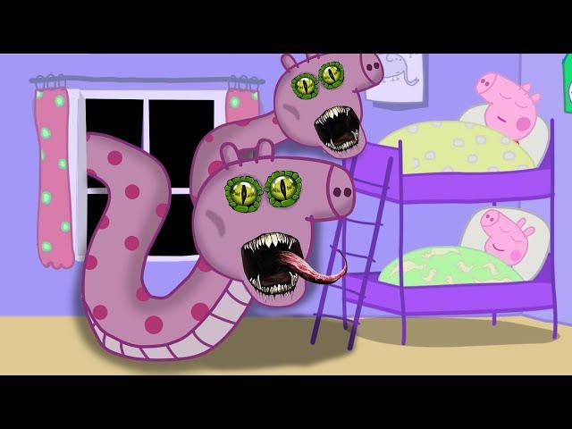 Peppa is Zombie Medusa, Zombie Medusa Appears At Peppa's house | Peppa Pig Funny Animation