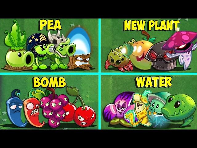 Random 20 Team PEA x NEW x WATER x MINT x ... - Who Will Win? - Pvz 2 Team Plant Battlez