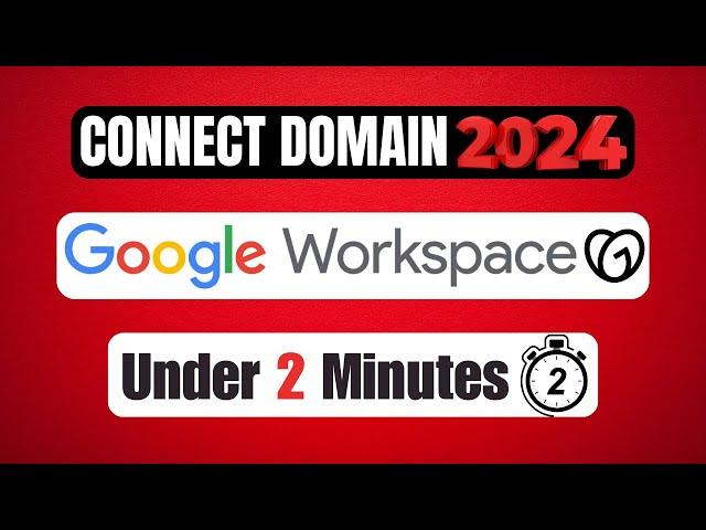 How To Connect Godaddy Domain To Google Workspace 2024 (Step By Step)