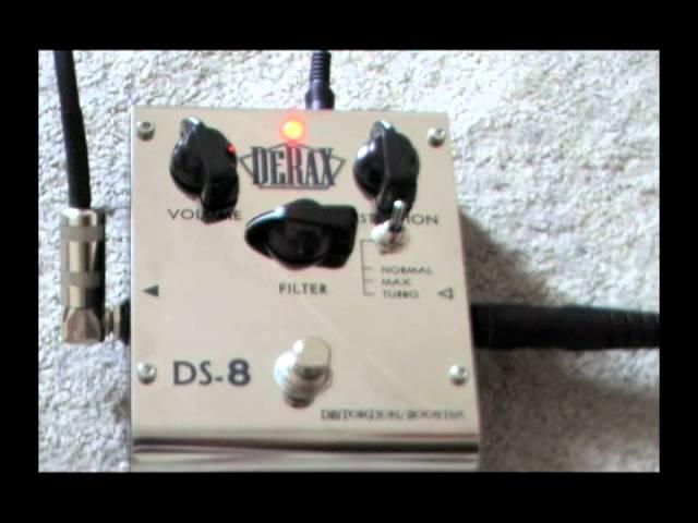 DERAX DS8 DISTORTON BOOSTER DEMO