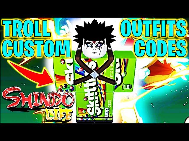 ⭐SHINDO LIFE TROLL CUSTOM OUTFITS CODES⭐