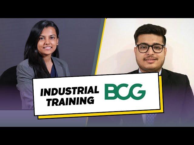 CA INDUSTRIAL TRAINING AT BCG| Get your Management consulting role at BCG even before qualifying CA.