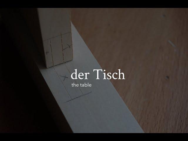 der Tisch (5) - Anreißen der Schlitz & Zapfen