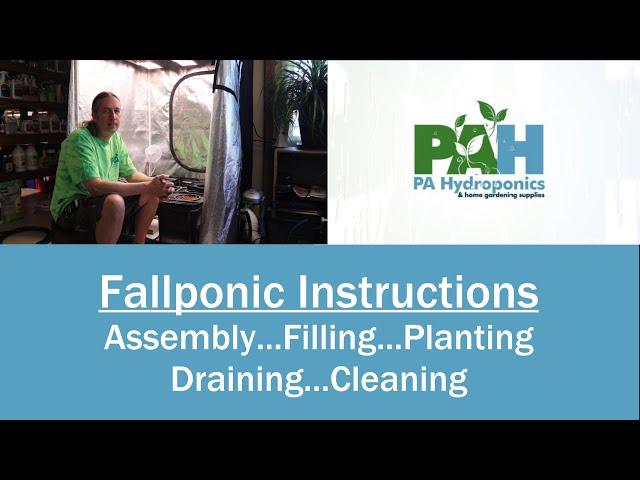 FallPonic Instructions  Assembly, Filling, Planting, Draining, and Cleaning