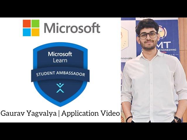 Microsoft Learn Student Ambassador 2023 Program | My Video Answer | Connect | MLSA