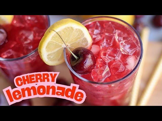 How To Make Easy CHERRY Lemonade  (Natural)