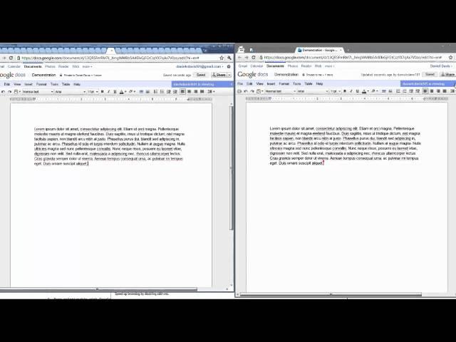 Google Docs Real Time Collaboration Demo