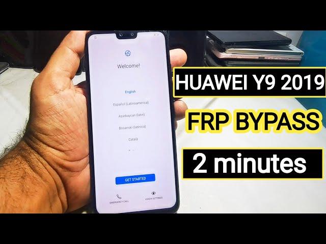 Huawei Y9 2019  FRP Bypass 2024 just 2 minutes with trick| Google Account Remove  Without PC