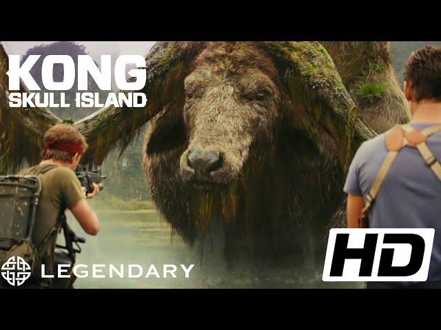 Kong skull island (2017) FULL HD 1080p - Randa reavels | Giant buffalo scene Legendary movie clips