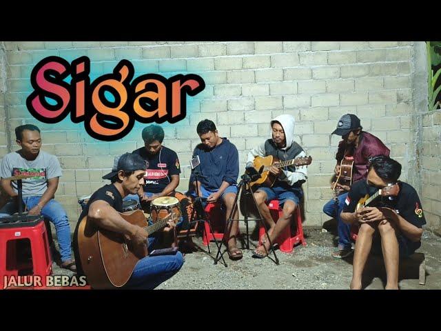 Sigar(Denny caknan) cover pengamen jalur bebas dangdut koplo akustik