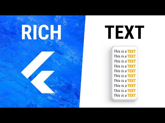 Flutter RichText Widget