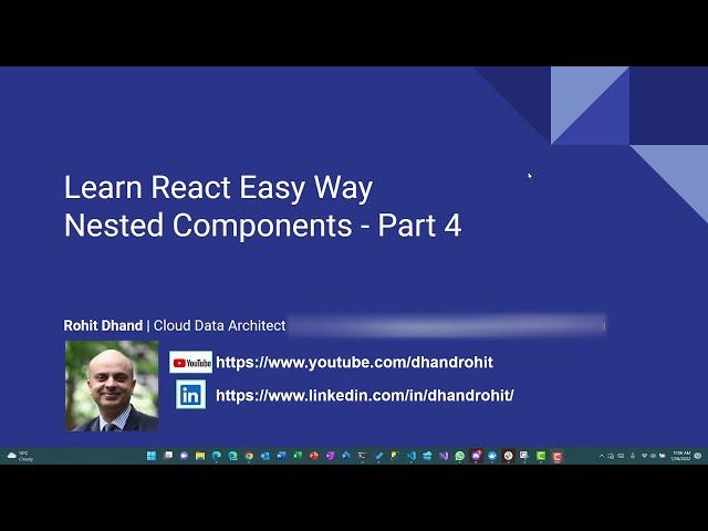 Learn React Easy Way | Nested Components with Props - Part 4