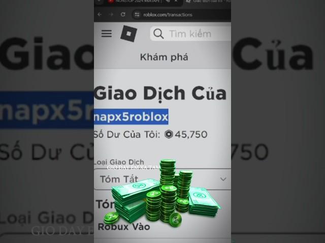 Cách Nhận Robux Miễn Phí 100% | Robux Free #roblox #bloxfruits