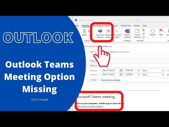 Solve: Teams Meeting Button Not Showing Up in Outlook | Teams Meeting Option Missing from Outlook