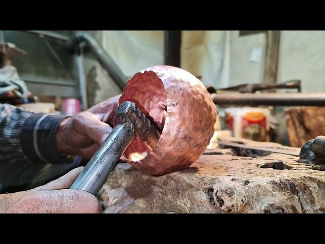 Coppersmith's Symphony with Hammers, Copper Sheet and Fire