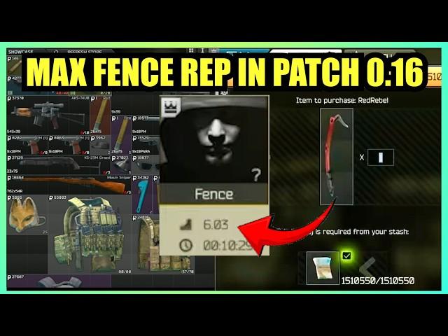 0.16 New Wipe How to Get MAX SCAV Karma Fence Reputation 6 Quick Guide