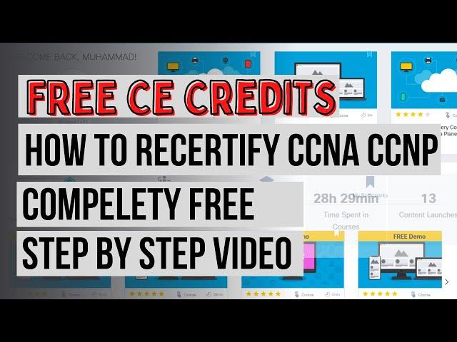 How to Re-certify #Cisco #ccna #ccnp using #free Continuous Education (CE) Credits #encore