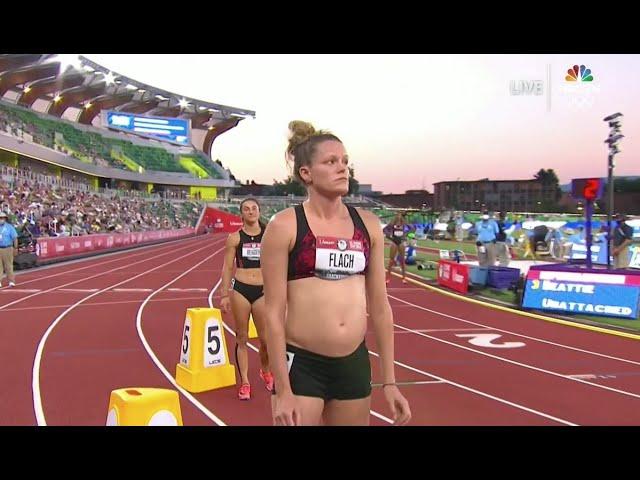 Lindsay Flach competes in trials at 18 weeks pregnant | 2021 USA Olympic track and field trials