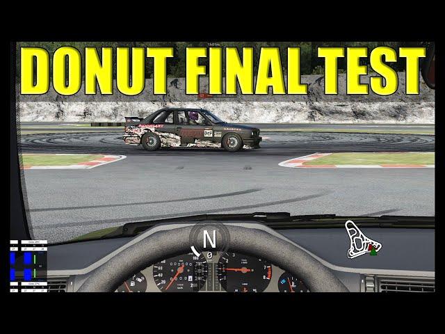 Drift Coaching: Donut Final Test (Throttle Steering Control)